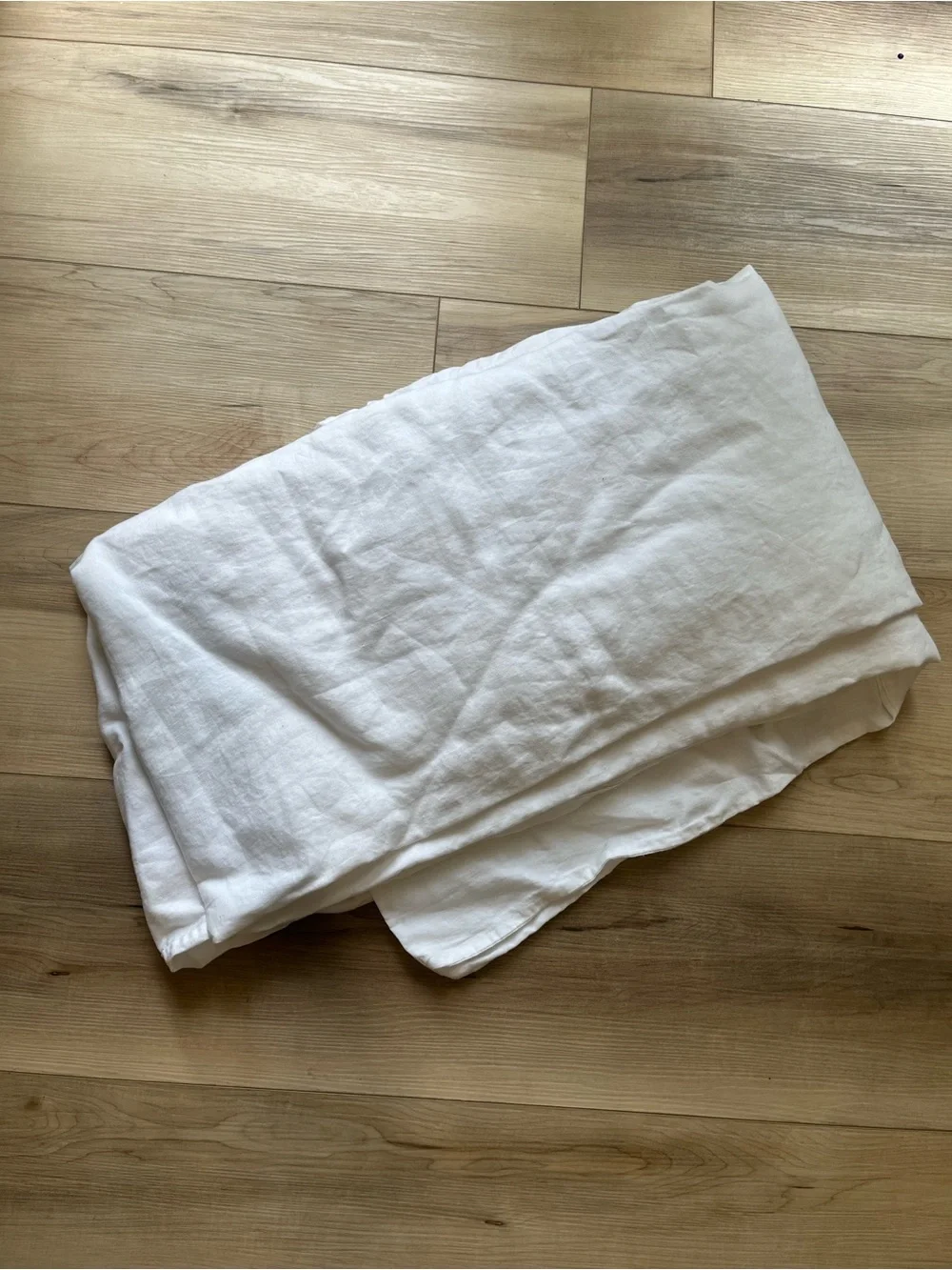 Zara Home 100% Linen Super King Duvet Cover - White